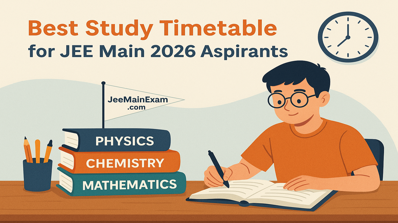 Best Study Timetable for JEE Main 2026 Aspirants