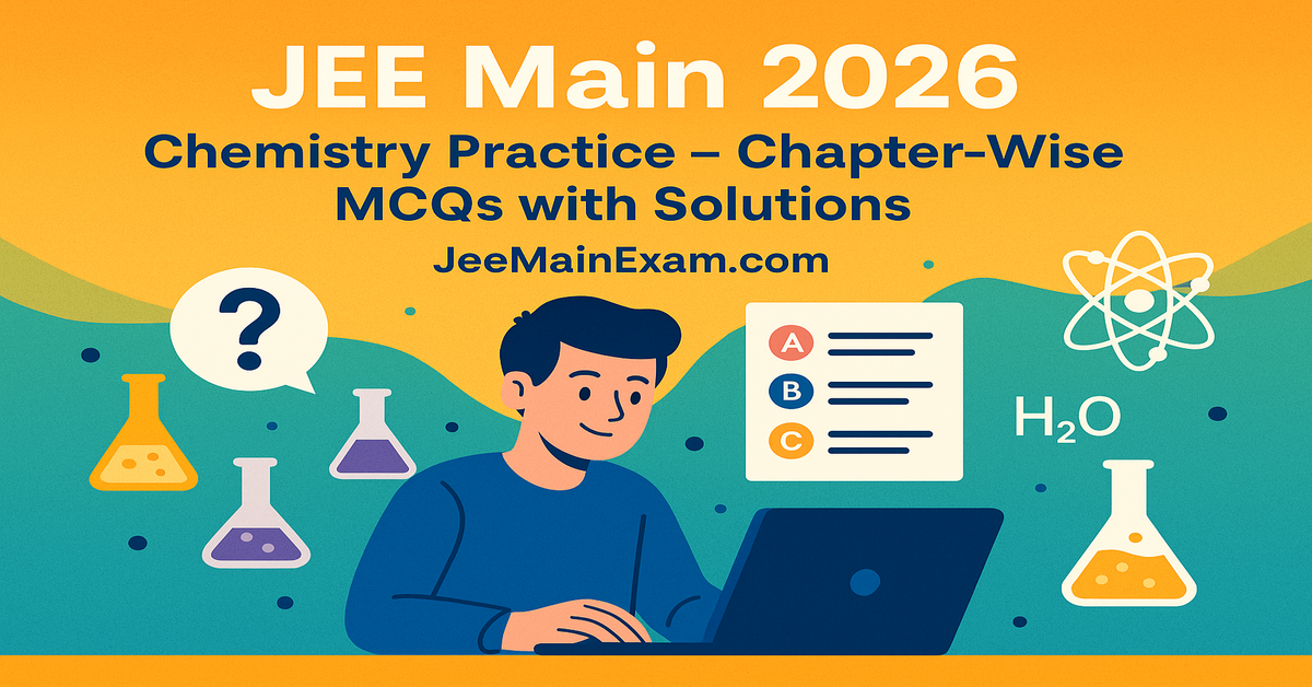 JEE Main 2026 Chemistry Practice – Chapter-Wise MCQs with Solutions
