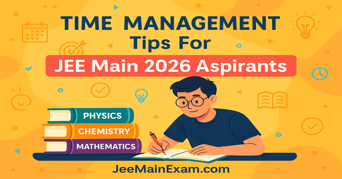 Time Management Tips for JEE Main 2026 Aspirants