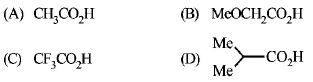 Carboxylic Acid mcq question image