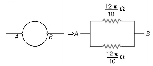 Electric Current mcq solution image